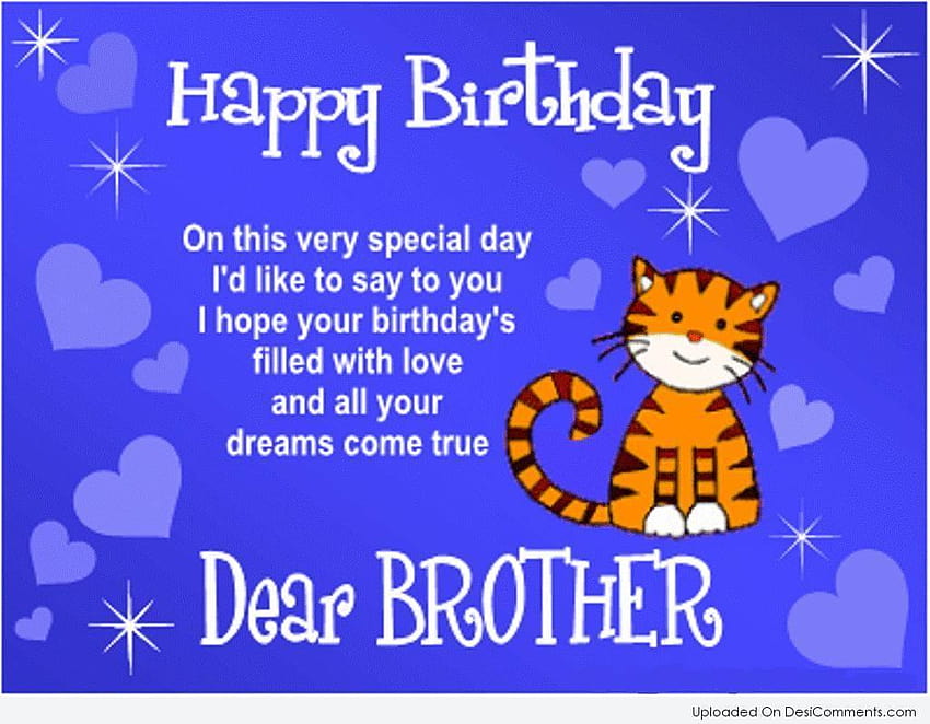 Happy Birtay Dear Brother, sorry to brother HD wallpaper