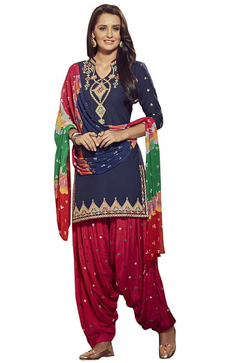Punjabi Ladies Cotton Salwar Suit, Size : Small, Medium, Large, XL, XXL,  Pattern : Plain, Net, Checked at Rs 1,499 / Piece in Ghaziabad