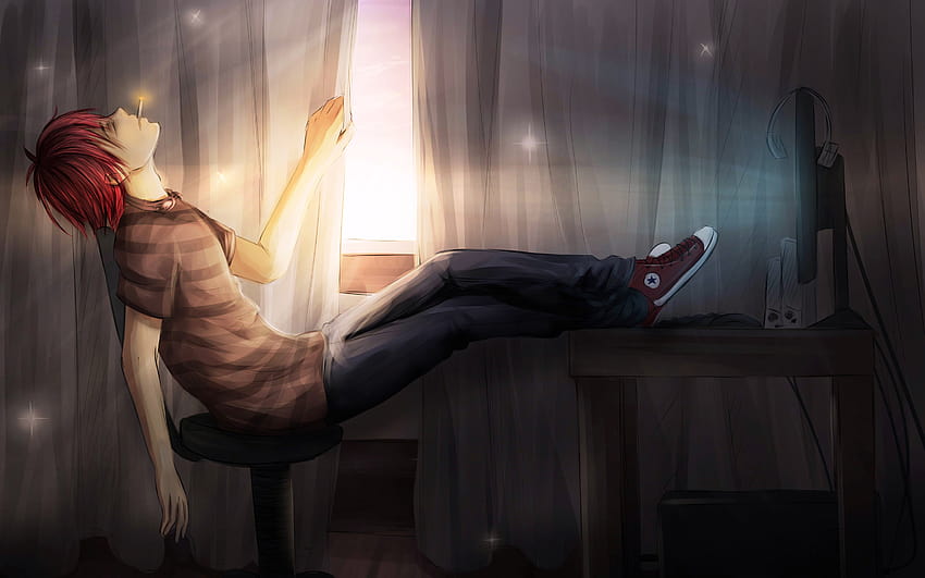 3300x2063 Anime Boy, Relaxing, relaxing anime HD wallpaper | Pxfuel