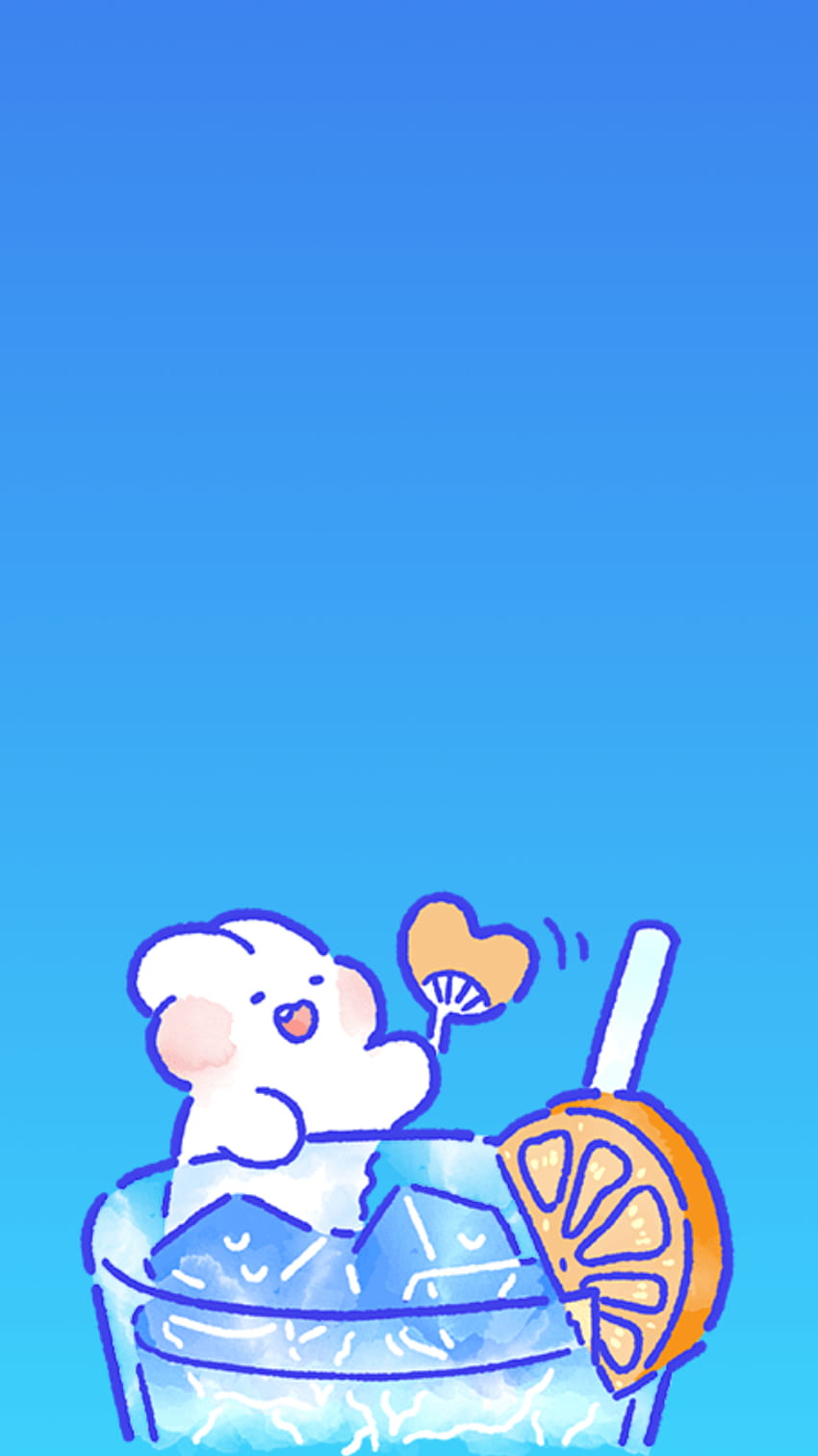 Luna's Anime, summer cute simple HD phone wallpaper