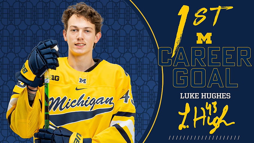 Michigan Hockey on X: Luke Hughes is a Hobey Baker Top-10 Finalist!  #GoBlue〽️ @NJDevils  / X
