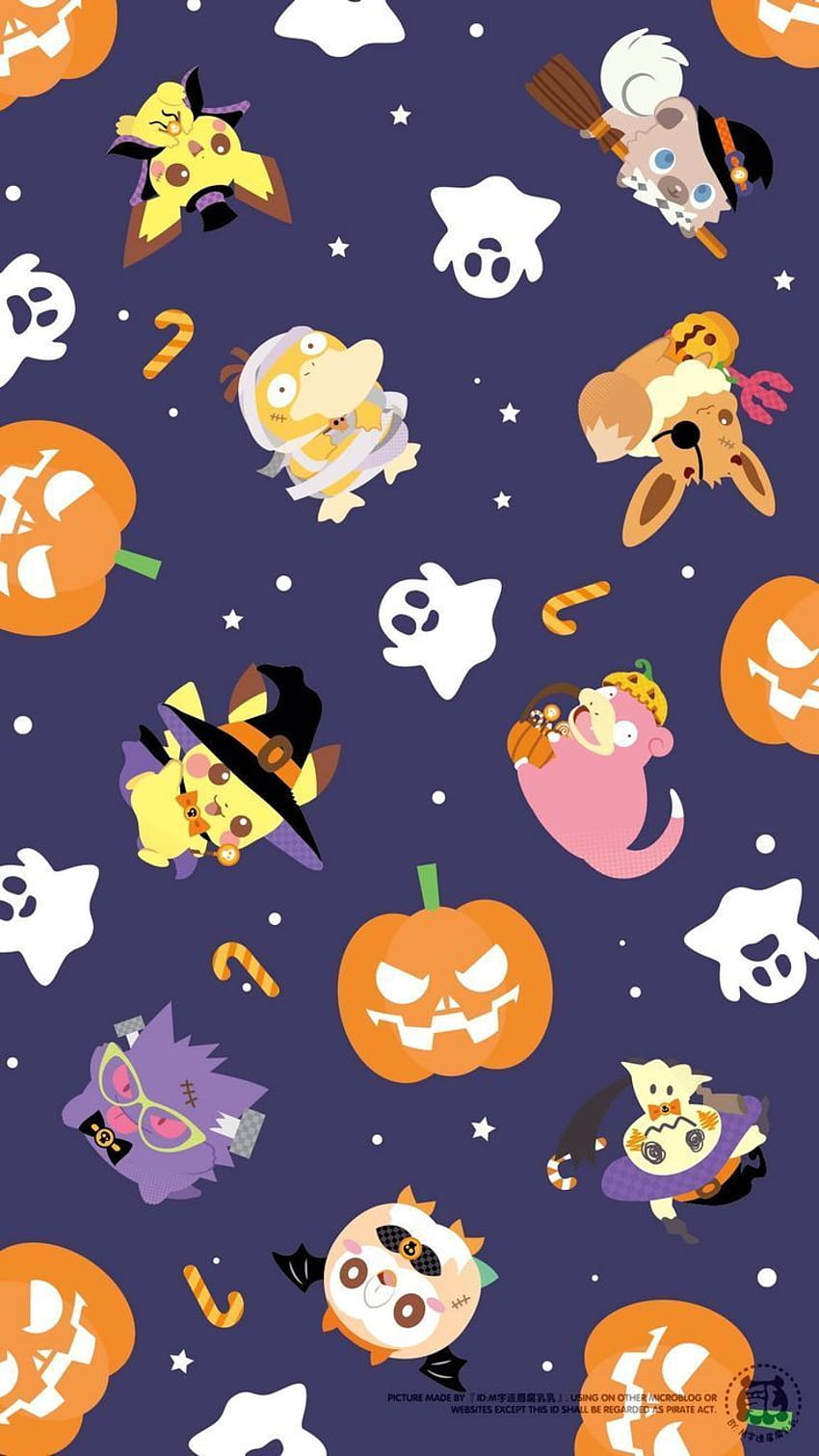 Cute Halloween, pokemon halloween HD phone wallpaper