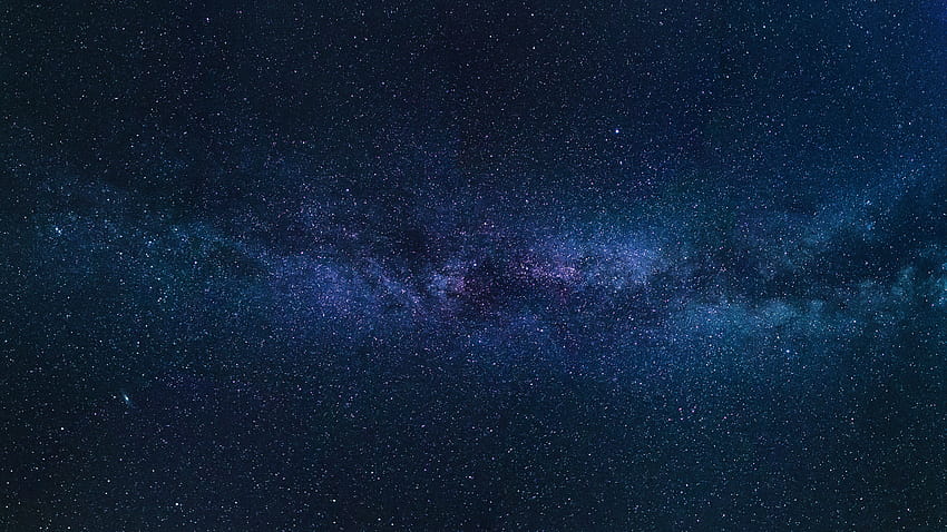 Starry sky, Milky Way, Stars, , Space, blue night sky HD wallpaper