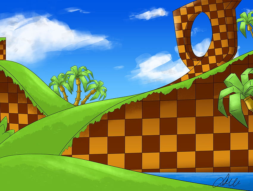 Sonic Level Backgrounds, sonic gucci HD тапет