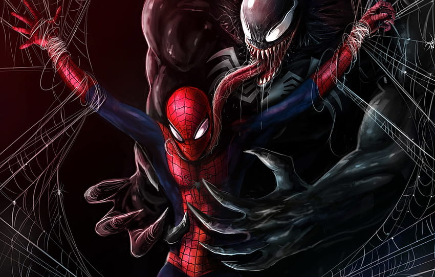 Art, Fiction, Marvel, Venom, Venom, Spider Man, Symbiote , section  фантастика, spider man symbiote HD wallpaper | Pxfuel