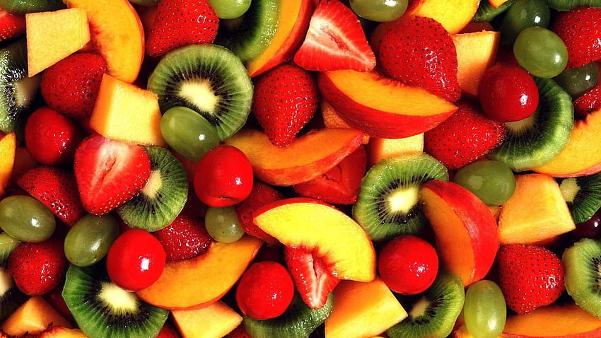 Fundos de frutas, escolha o dia dos morangos papel de parede HD