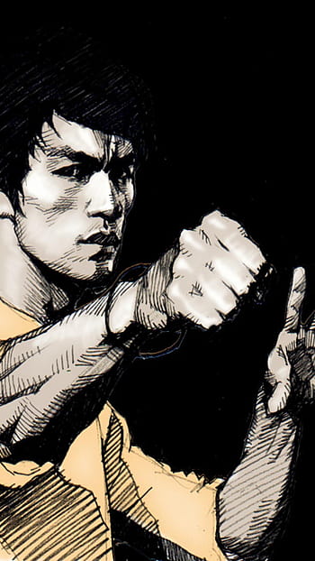 Bruce Lee Drawing - Etsy Sweden