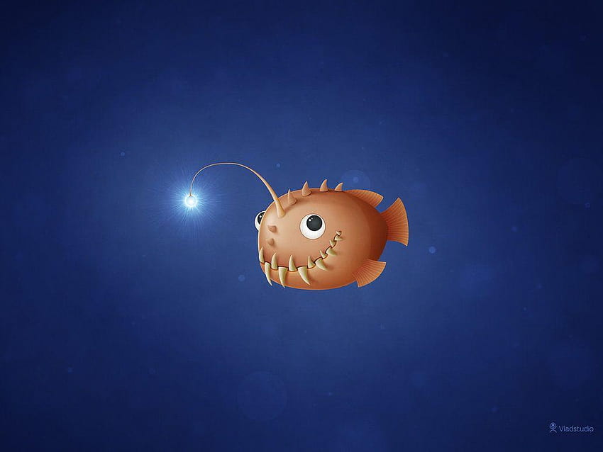 iLove the Angler Fish, anglerfish HD wallpaper