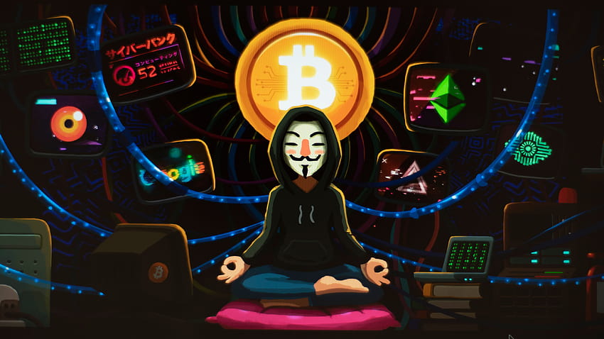 Biksu Bitcoin, meditasi Wallpaper HD