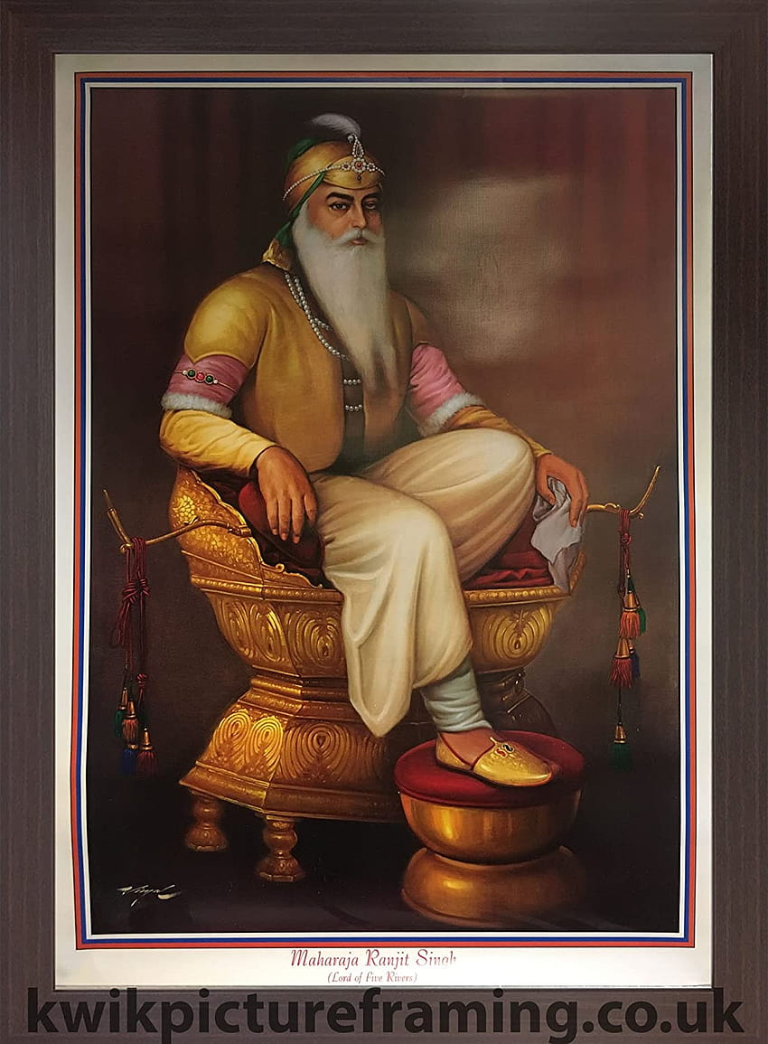 Kwik Framing Ltd Large Maharaja Ranjit Singh Ji King Of Punjab In Size HD phone wallpaper