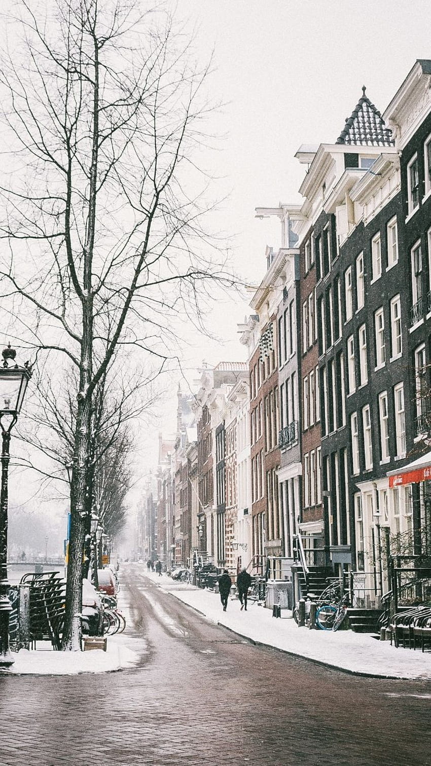 Amsterdamska zima Tapeta na telefon HD