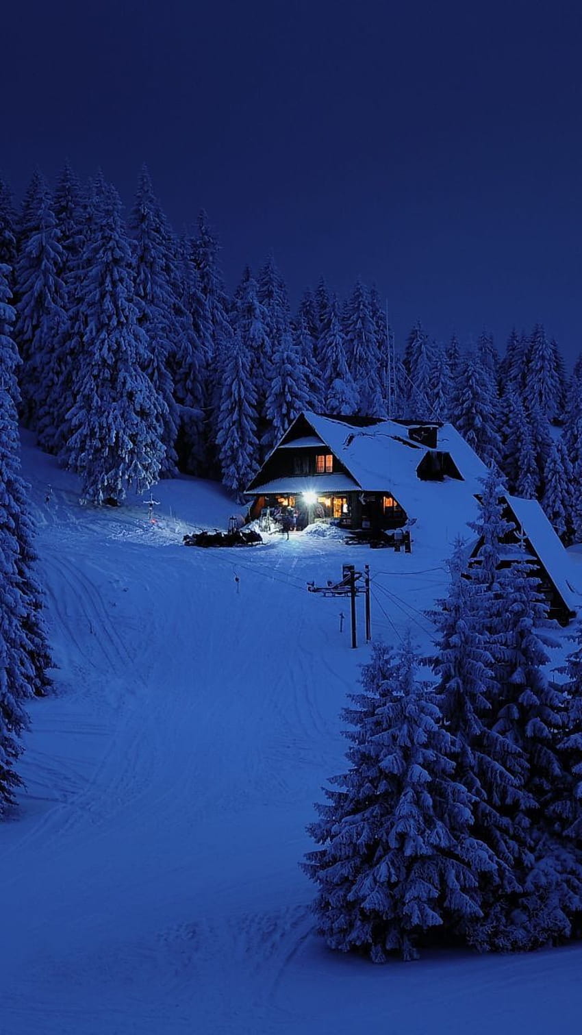 iPhone และ Android : Winter Cottage สำหรับ iPhone และ Android ในปี 2020 กระท่อมบนภูเขาในฤดูหนาว วอลล์เปเปอร์โทรศัพท์ HD