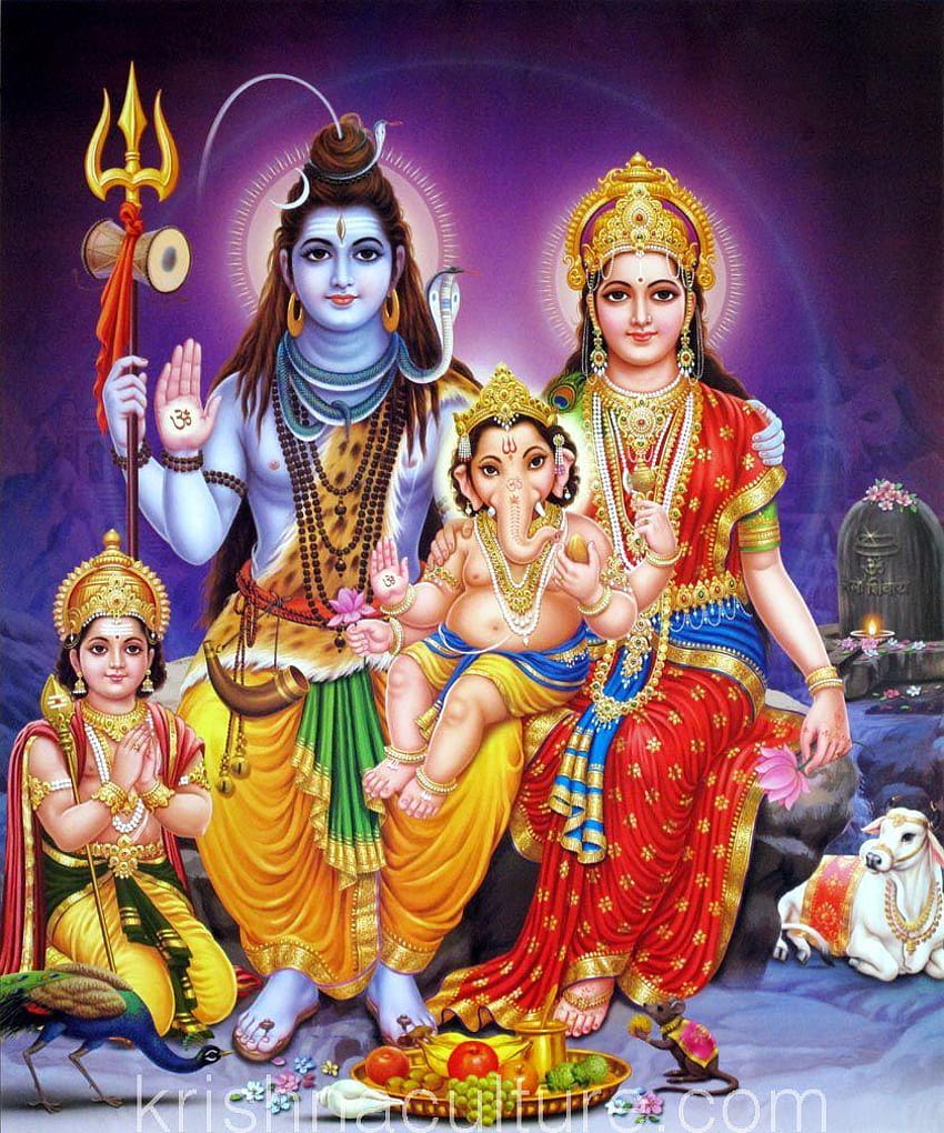 God shiva family, god sivan HD phone wallpaper | Pxfuel