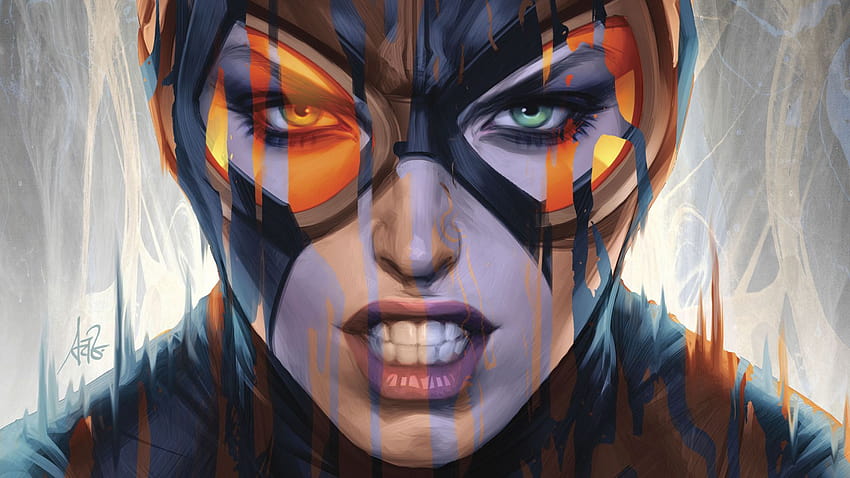 de Catwoman, DC Comics, Face, Girl, Green Eyes backgrounds &, catwoman dc comics fondo de pantalla