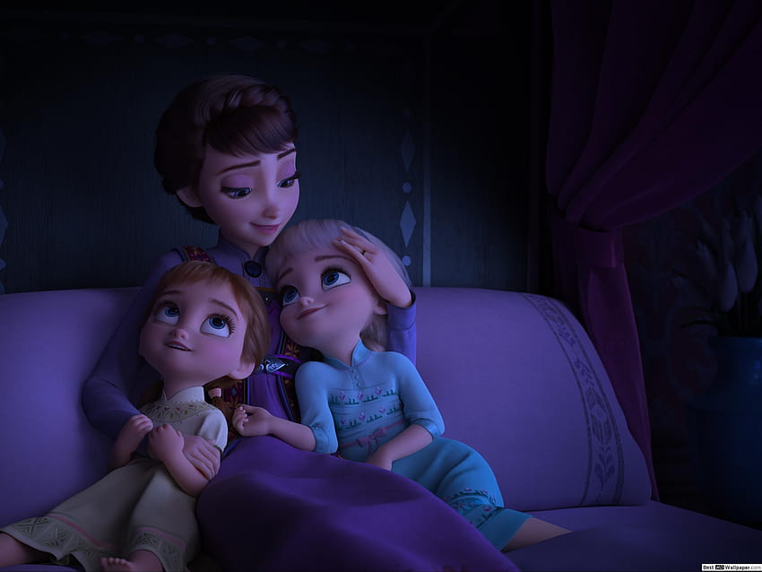 Frozen 2, elsa ve anna bebek HD duvar kağıdı