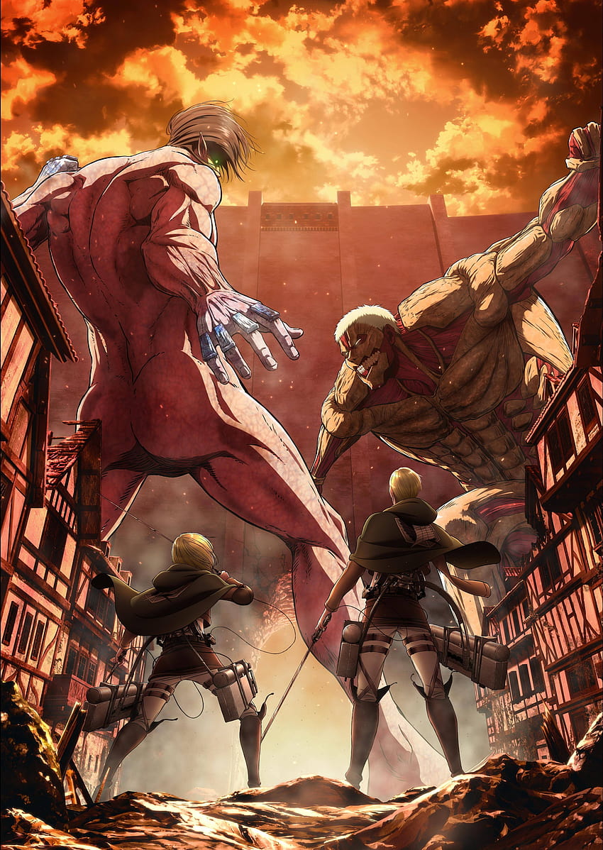 cartel de la temporada 4 de Attack on Titan fondo de pantalla del teléfono
