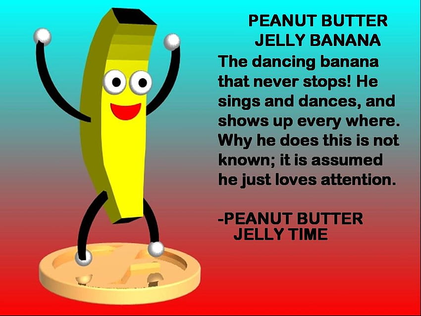 dancing banana peanut butter jelly time gif