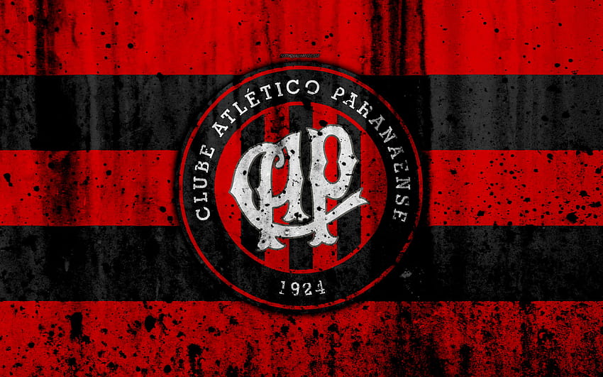 FC Atletico Paranaense, grunge, brasileiro, club Athletico Paranaense papel de parede HD