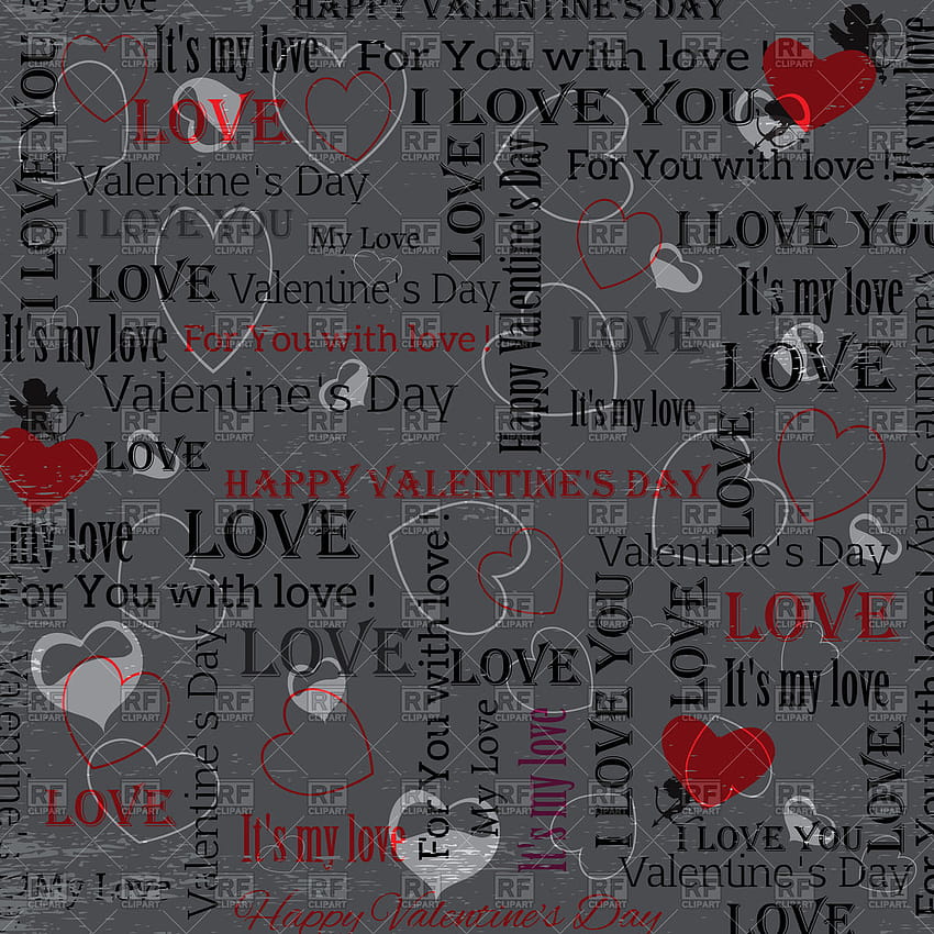 Valentine's Day With Hearts And Text In Vintage, vintage valentines day HD phone wallpaper