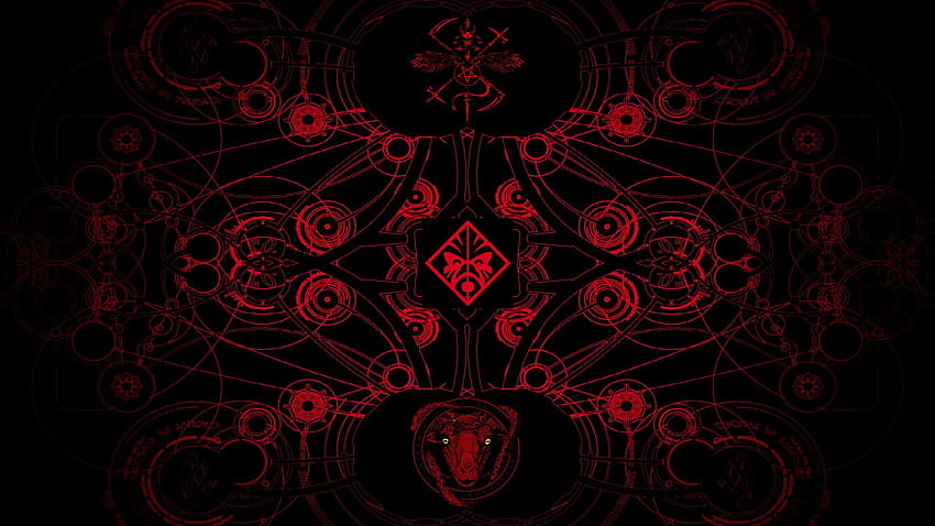 : Satan, Red and Black, abstract, HP Omen HD wallpaper