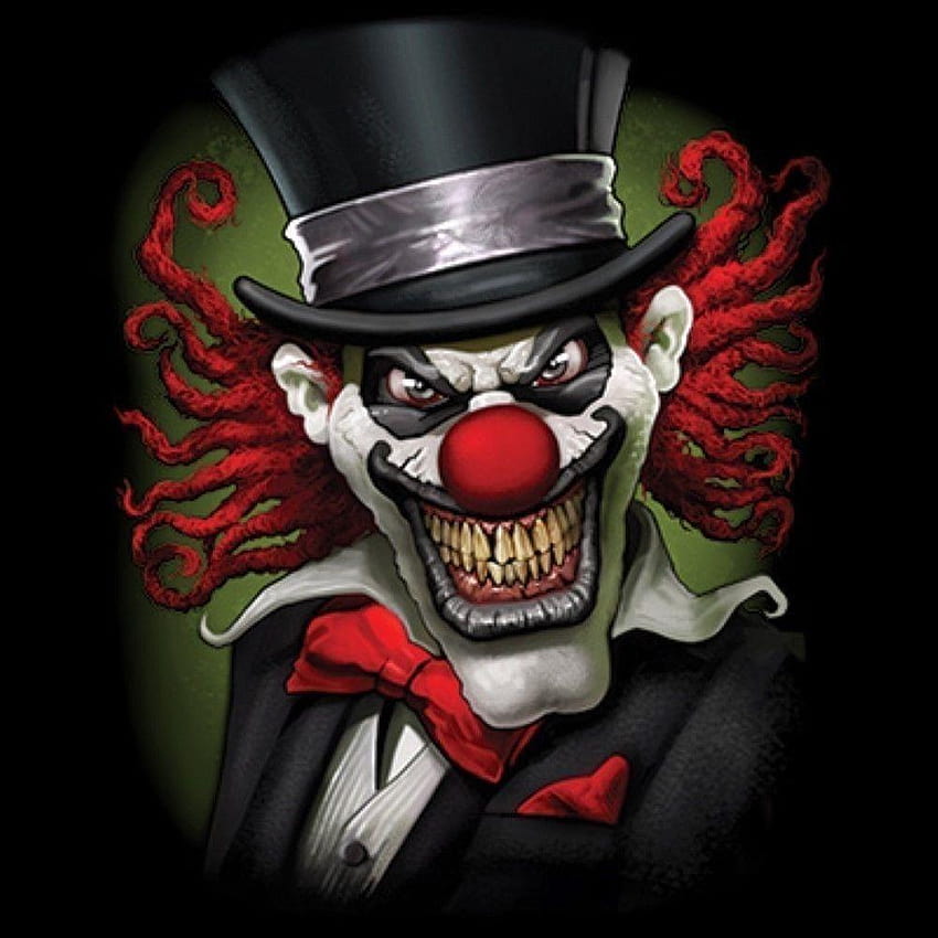 Crazy Clown Shirt, Joker, Evil, Scary, Jester, Skeleton, joker evil smile HD phone wallpaper