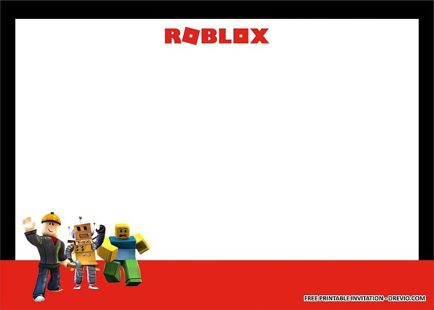 PRINTABLE) – ROBLOX Birtay Party Kits Templates HD wallpaper