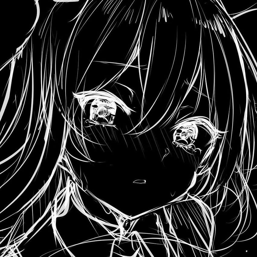Black And White Anime PNG Images, Black And White Anime Clipart Free  Download