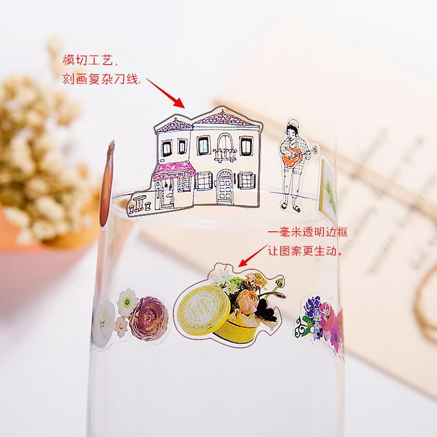 Korea Stationery Cute Cat Memo pad Backgrounds PVC Stickers Diary, cute background korea HD phone wallpaper