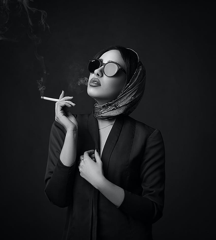 Smoking, dark girl smoke HD phone wallpaper