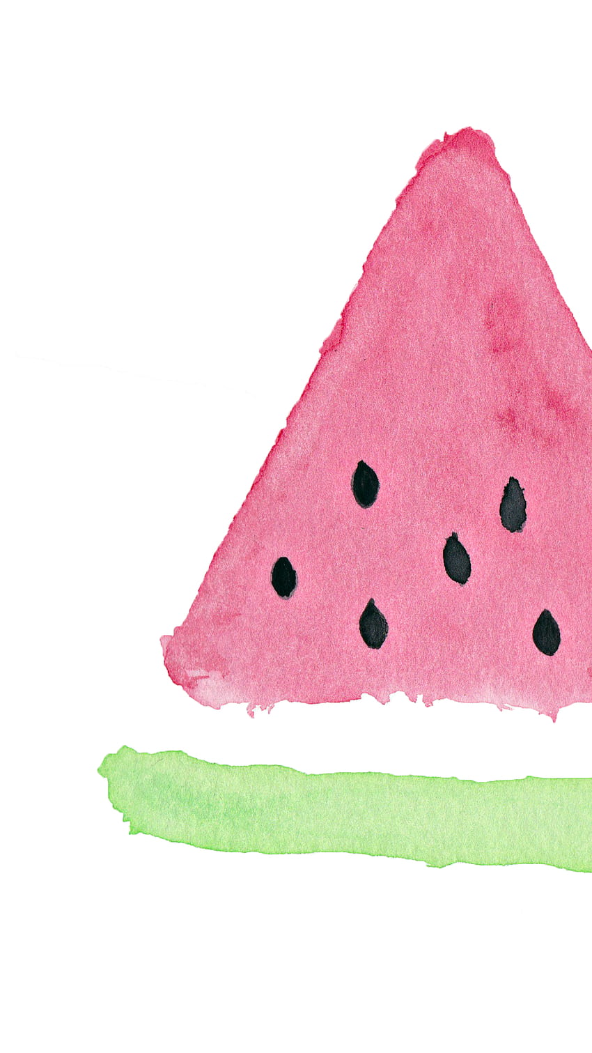 Watermelon Watercolour Simple iPhone Lock Screen @PanPins, watercolor summer HD phone wallpaper
