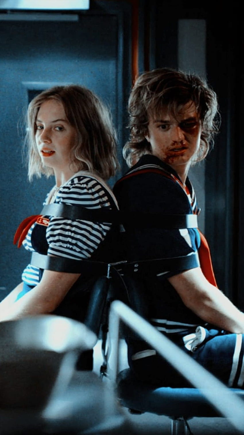 Stranger Things 3 Steve and Robin, tied up HD phone wallpaper