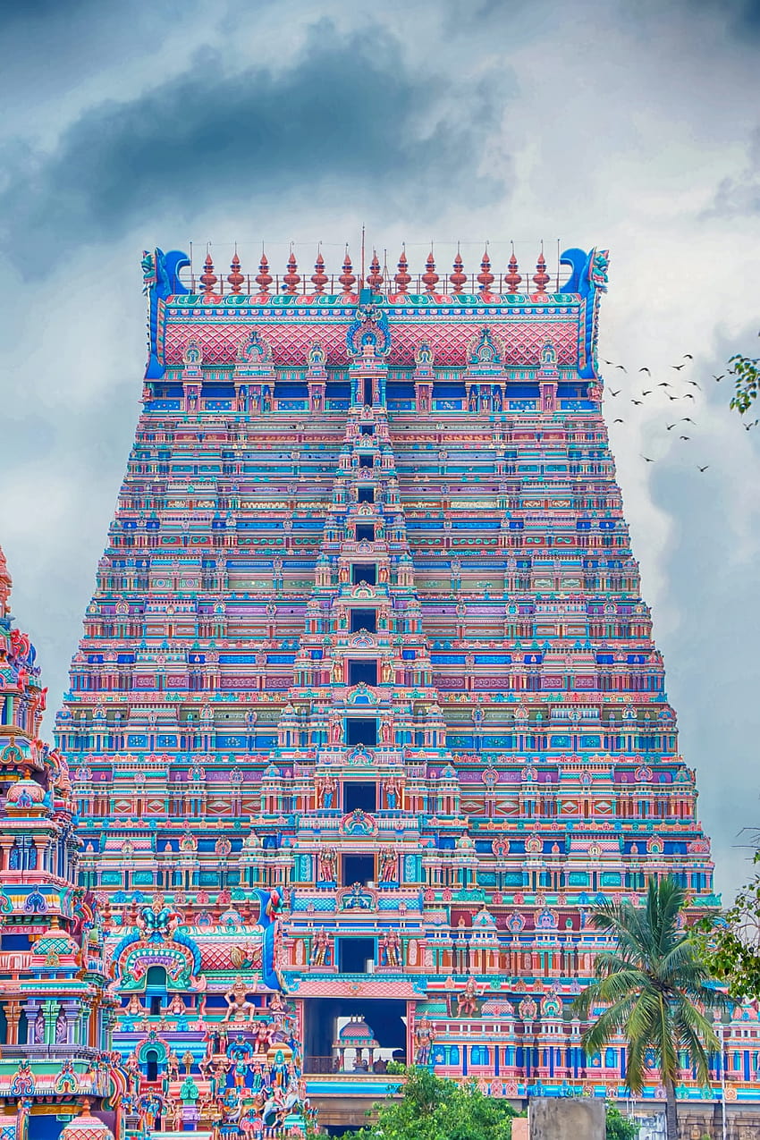 Templo de la India, templo tamil fondo de pantalla del teléfono