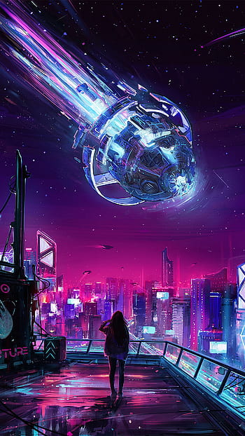 Cyberpunk Sci-Fi Night City HD 4K Wallpaper #8.1445