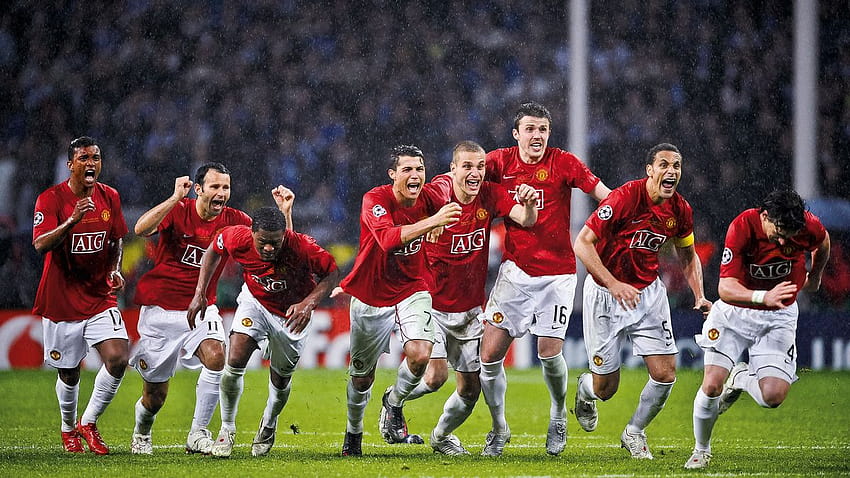 Zapomniani zawodnicy Manchesteru United, którzy triumfowali w Lidze Mistrzów w 2008 roku, Manchester United Champions League Tapeta HD