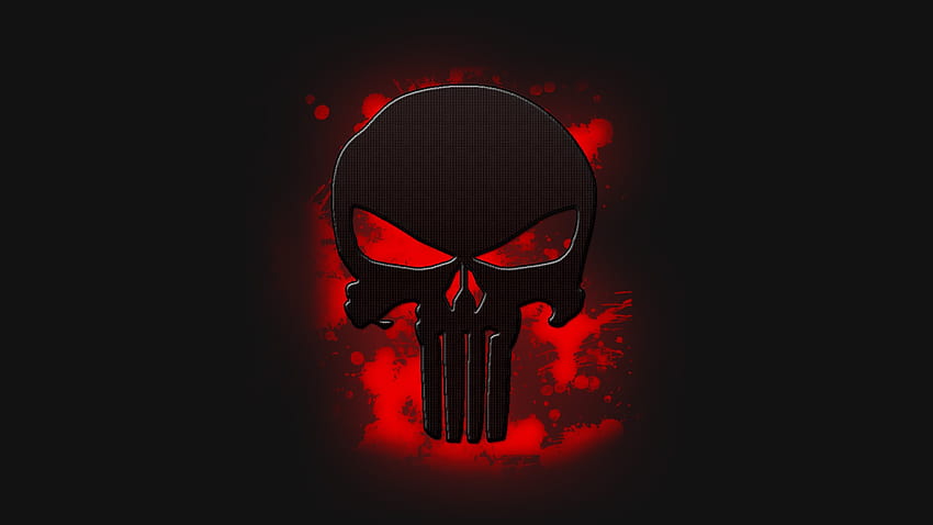 971851 red, skull, artwork, The Punisher, blood, red backgrounds, blood skull HD wallpaper