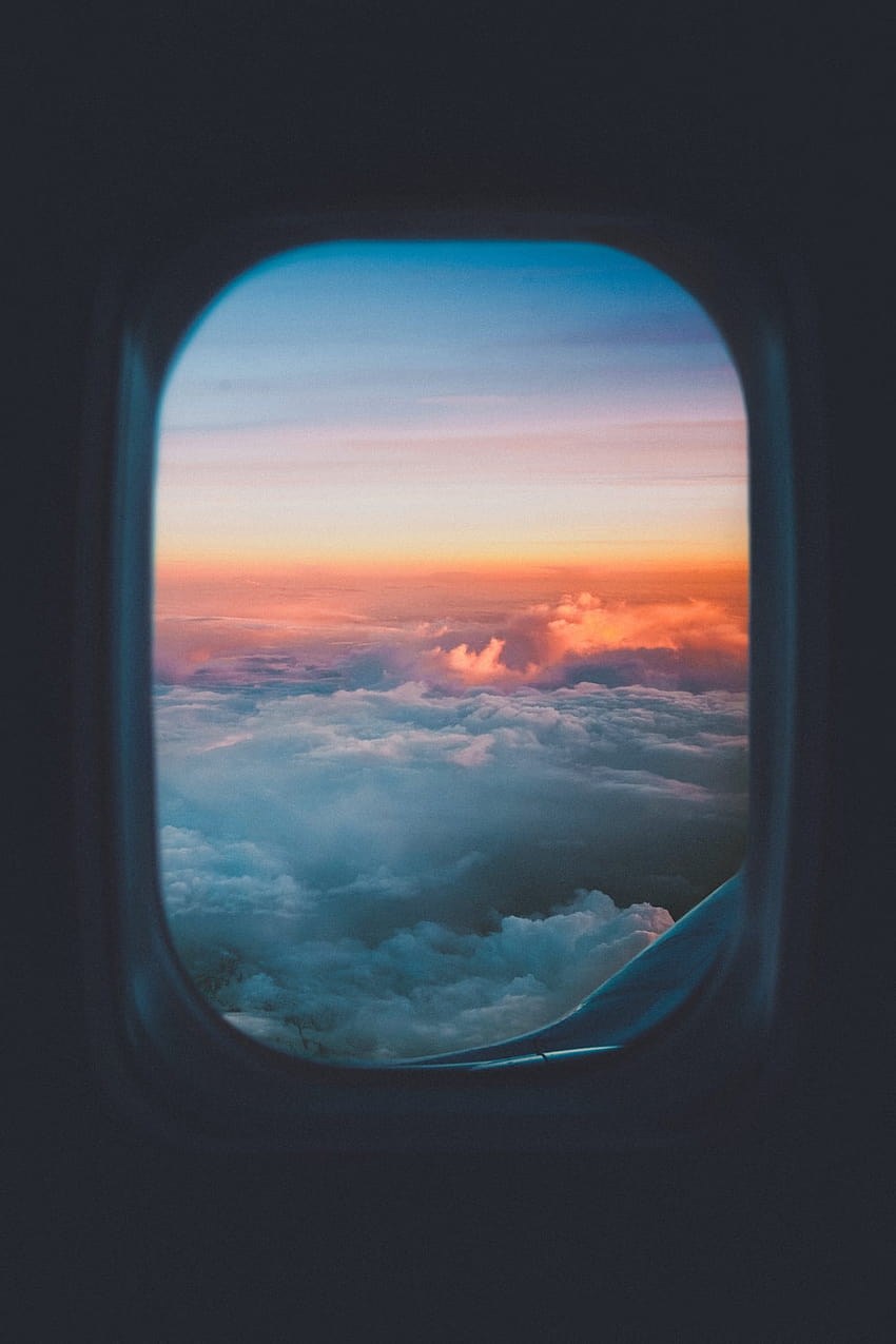 2 Flugzeugfenster, Flugzeugfenster HD-Handy-Hintergrundbild