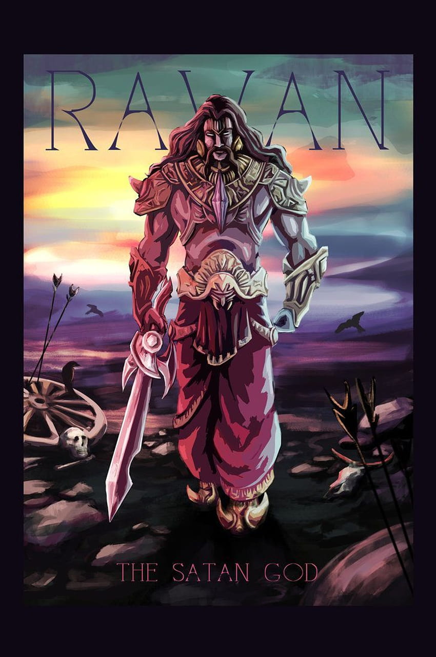 dios raavan, ravan iphone x fondo de pantalla del teléfono