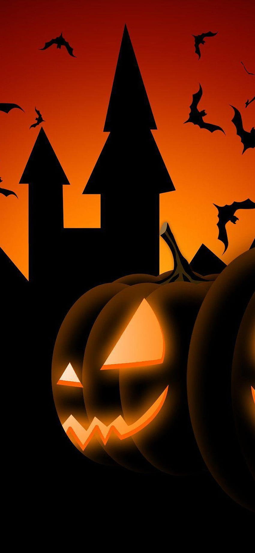 Dark night Halloween party at the castle, halloween iphone 11 HD phone wallpaper