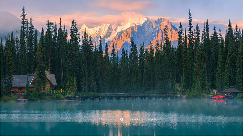 parque nacional lago esmeralda yoho fondo de pantalla