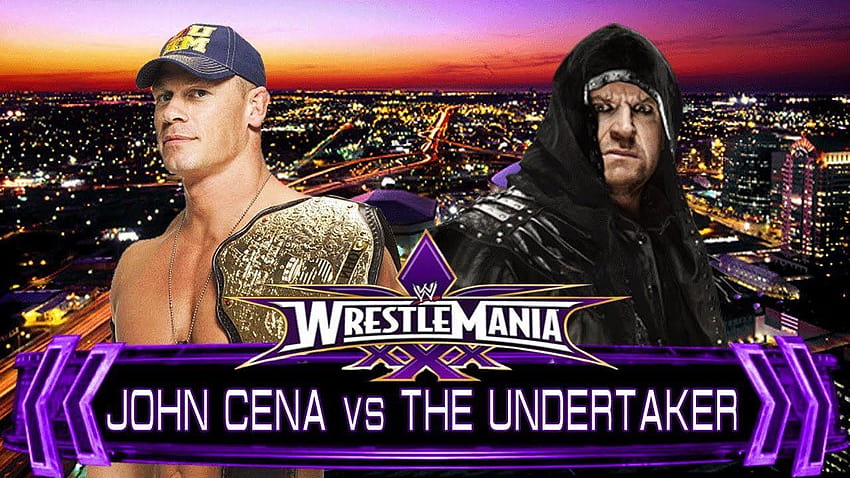 WWE Wrestlemania 30 John Cena vs The Undertaker Pertandingan Penuh, john cena vs pengurus Wallpaper HD