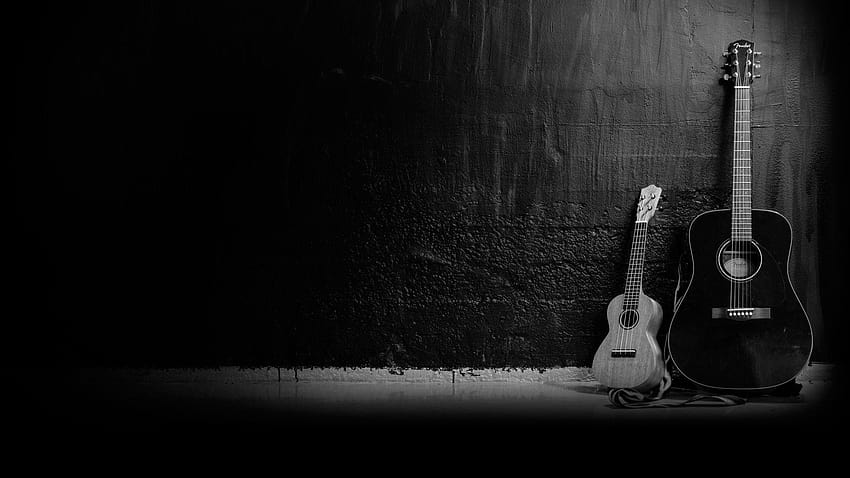 Gitarre voll und Hintergründe, guttar schwarz HD-Hintergrundbild