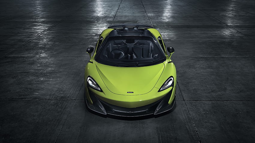 Mclaren 600Lt Spider, Green, Front View, Supercars, mclaren 600lt ...