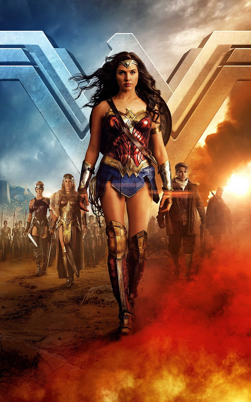 ยนตร์ประจำสัปดาห์ Wonder Woman Mobile เต็มเรื่อง Wonder Woman iPhone วอลล์เปเปอร์โทรศัพท์ HD