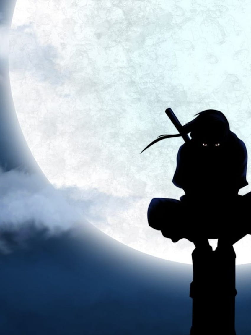 lune silhouette naruto shippuden uchiha itachi anime ninja anbu [1280x1024] pour votre , mobile et tablette, lune itachi Fond d'écran de téléphone HD