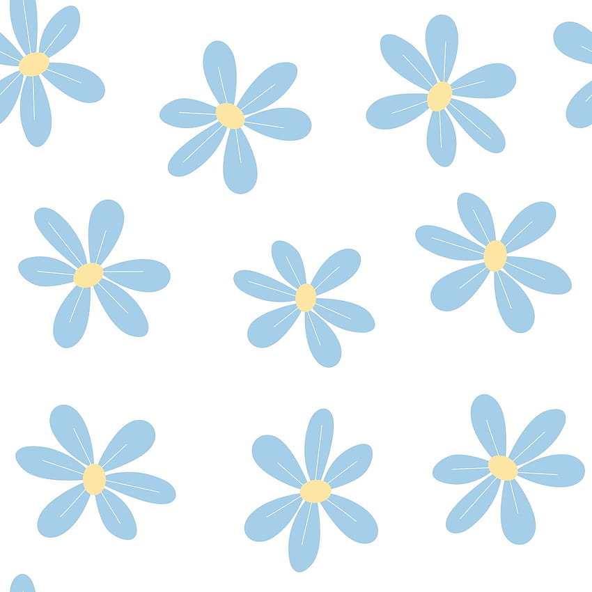 Light blue flower seamless patterns. Vector design for paper, cover, fabric, textile, and other project. 2176799 Vector Art at Vecteezy HD phone wallpaper