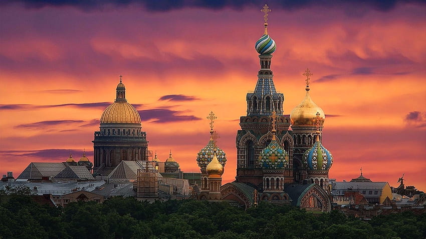 Църквата на Спасителя на пролятата кръв, Санкт Петербург HD тапет