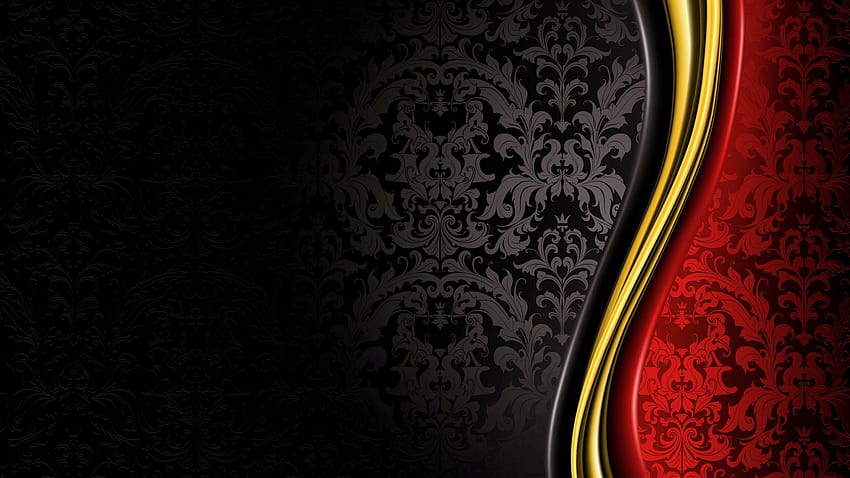 Black Red Yellow Backgrounds HD wallpaper
