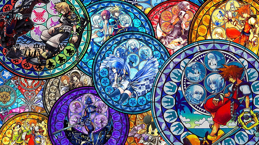 Kingdom Hearts Stained Glass от The, kh HD тапет