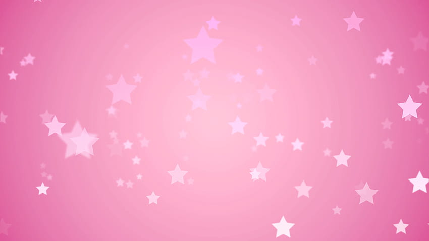 Floating light pink stars fade in and out against a pink backdrop, light pink background HD wallpaper