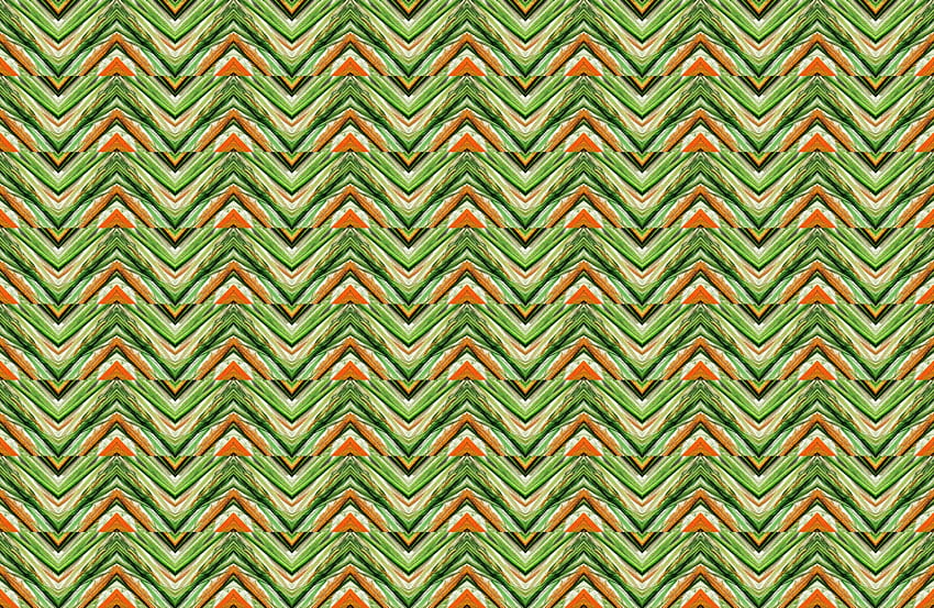Pattern, green,orange,zig, green orange pattern HD wallpaper